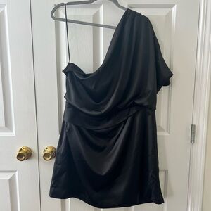 Pink Lily: One Shoulder LBD